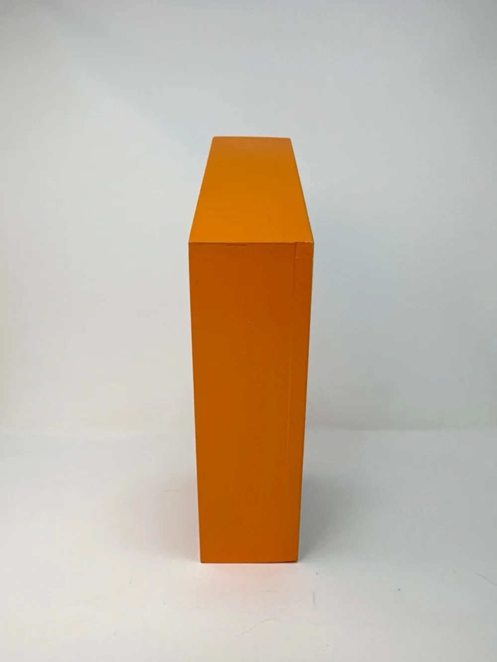 Orange Wall Shelf Trinket Display Organizer Geometric Hanging 10in